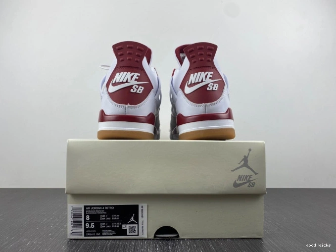 Rep 4 Pine SB Retro DR5415-160 Red Jordan 0702